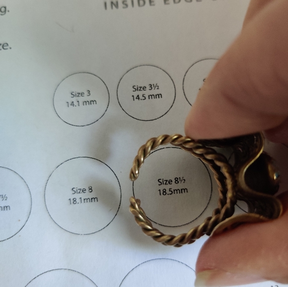 Vintage West Germany Cocktail Ring - Picture 9 of 15